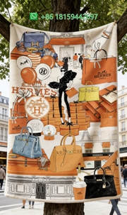 Hermes Throw Blankets
